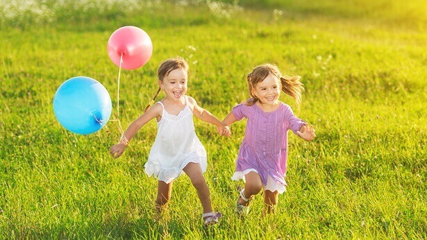 Le bambine sono felici